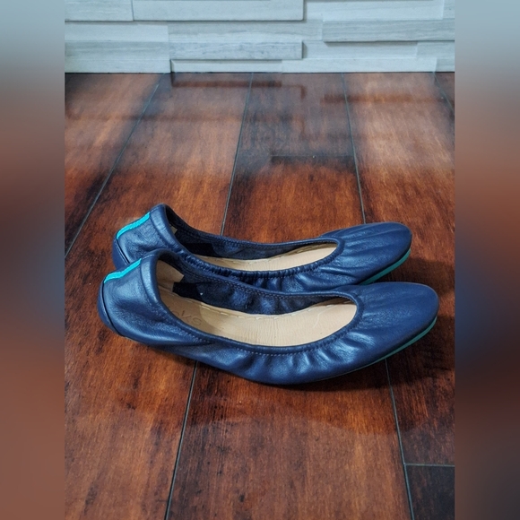 Tieks by Gavrieli Women's Shoes Blue Leather Slip On Fold-Up Ballet Flats Sz 7 - Picture 6 of 8